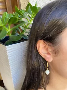 Pendientes cortos de perla grande. - Imagen 1 de 1