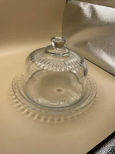 Vintage Arcoroc France 1950S Glass Dome/Cloche W/Plate - Picture 1 of 8