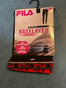 FILA Women’s L Black & Red BaseLayer Moisture Wicking Pants NWT - Picture 1 of 2