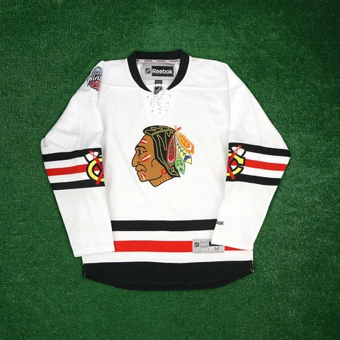 Chicago Blackhawks Reebok 2017 Winter Classic Men's Premier White Jersey Cover