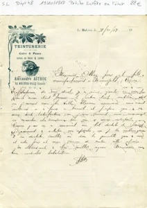 Dépt 48 - Le Malzieu Ville - Petite Entête Secteur des Cuirs & Peaux 19/10/1917 - Picture 1 of 1