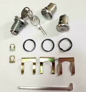 NEW 1969-1972 Chevelle, GTO, Skylark, Cutlass Door & Trunk Lock set with GM keys