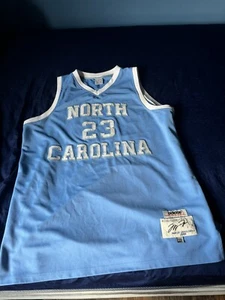 Michael Jordan North Carolina Stitched Adidas True School Authentics Jersey - Picture 1 of 2