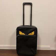 FENDI trolley case bag bugs monster suitcase calfskin nylon