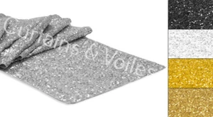 Sequin Sparkle Table Runner Wedding Genuine UK SELLER 12 x 108 inches COLOURS - Bild 1 von 11