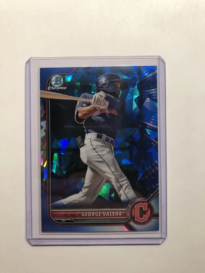 2022 Bowman Chrome Sapphire George Valera 1st Prospect #BCP-22 Guardians - Image 1 of 1