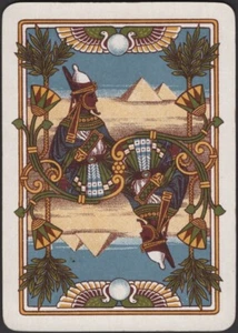 Playing Cards Single Card Old Antique Wide  EGYPTIAN GREAT PYRAMID Ancient EGYPT - Picture 1 of 3