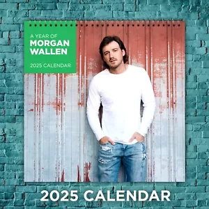 Calendario da parete Morgan Wallen 2025, regalo perfetto per i fan di Morgan Wallen - Foto 1 di 5