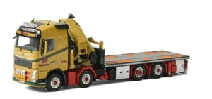 WSI 1/50 for VOLVO FH 4 GLOBETROTTER 8x2 TAG AXLE RIGED FLAT BED TRUCK PALFINGER - Picture 1 of 3