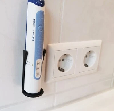 HERBERT RICHTER Wandhalter Klebehalterung Zahnbürstenhalter elektrische Zahnbürste OHNE BOHREN