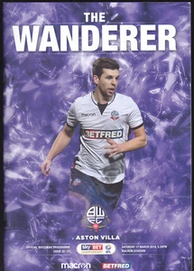 2017/18 BOLTON WANDERERS V ASTON VILLA 17-03-2018 Championship - Picture 1 of 1