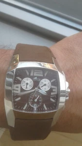 Lotus CODE 15321/2 CHRONOGRAPH ALL BROWN VINTAGE COLLECTION WATCH NOS MONTRE - Imagen 1 de 12
