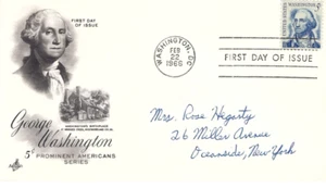 1966 FDC  ~ George Washington ~ 5¢ USPS February 22 Vintage - Picture 1 of 1