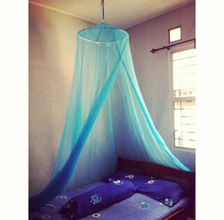 NUEVA red con dosel de cama Ikea ENSTA con aro verde azulado turquesa 202.862.90 Foto 1 de 3