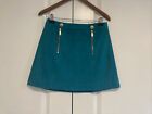 Express Teal Faux Swede Skirt