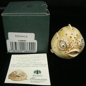HARMONY KINGDOM ROLY POLY TJRPFI "MONICA" PUFFER FISH TRINKET BOX ADAM BINDER - Picture 1 of 7