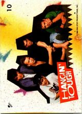 1989 Topps New Kids On The Block Yellow Puzzle Sticker Card #10 Hangin' Tough