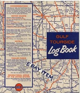 Año 1950 buen libro de registro Gulf Tourgide como nuevo empresa negocio de petróleo y gas corporación - Imagen 1 de 2