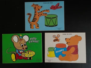 Vintage wooden tray puzzle lot children - Picture 1 of 1
