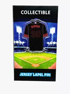 Cincinnati Reds Will Benson jersey lapel pin-Classic City Connect Collectible - Picture 1 of 1