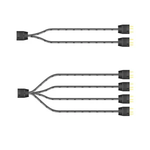 UK- 5V 3Pin Fan HUB Splitter Power Cable Extension Cord for Mainboard - Afbeelding 1 van 14