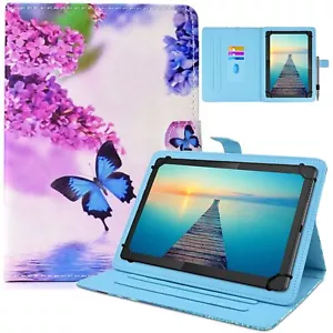 Universal 10 inch Tablet Case 10.1 inch Tablet Cover Protective Folio PU Leat... - Picture 1 of 7