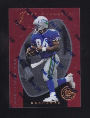 1997 Pinnacle Certified Red Joey Galloway #57 Seattle Seahawks - Image 1 of 2