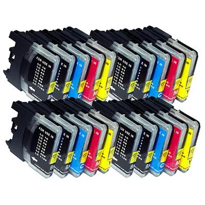 20PK LC61 LC-61 Ink For Brother MFC-250C MFC-255CW MFC-290C MFC-295CN MFC-490CW - Picture 1 of 1
