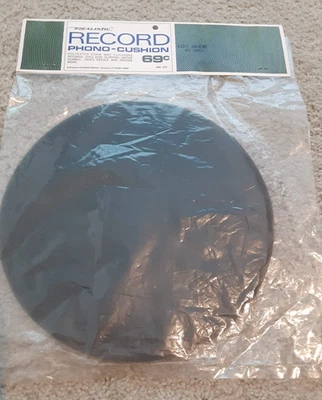 Realistic Record Phono Cushion in Sealed Package - polyester foam mat 10" Size - Image 1 of 4