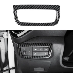 Carbon Faser Scheinwerfer Lichtschalter Abdeckung Blende Für Kia Soul 2020-2025 - Picture 1 of 6