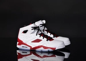 Nike Air Jordan Flight Club 91 White Gym Red UK 14 US 15 EUR 49.5 - 555475-101 - Picture 1 of 5