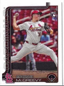 2025 Topps Michael McGreevy  #193 St. Louis Cardinals RC 🔥 - Picture 1 of 2