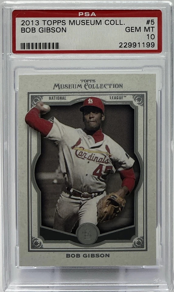Bob Gibson PSA 10 - 2013 Topps Museum Collection Portrait- Cardinals Legend, HOF - Image 1 of 4