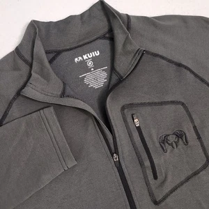 KUIU PRO Merino 200 Zip-T Mens Medium Ash Hunting Tactical Mid-Layer 1/4 Zip - Picture 1 of 7