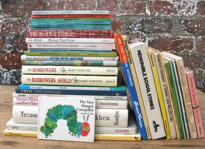 38 Vintage Childrens Books- Eric Carle Mary Norton A A Milne Frank Muir - image 1 of 4