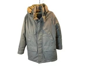 Parka Woolrich Arctic para Hombres Abrigo Pequeño Bronceado con Capucha Puffer De Colección - Imagen 1 de 13