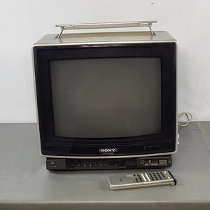 Sony Trinitron Colour TV KV-1412UB RF + Remote Anti-Glare Screen Sound Faulty UK - Picture 1 of 24