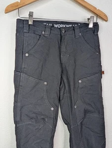 Women's Dovetail Workwear Britt Utility Pant 2x30 Black Double Knee - Picture 1 of 7