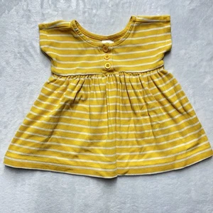 Hanna Andersson Dress Baby Girl 12-18 striped Cotton Summer - Picture 1 of 5
