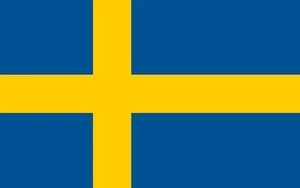SCHWEDENFLAGGE 18" x 12" für Boote Baumhäuser Wohnwagen Boot Caravan Flaggen SCHWEDISCH - Bild 1 von 1