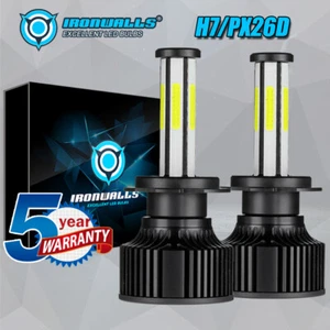 Ironwalls H7 LED Headlight Bulb Kit Low beam White for Hyundai Sonata 1999-2008 - Picture 1 of 12