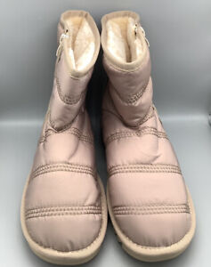 Gracosy NWOT Women’s Fur-Lined Winter Snow Boots (Light Pink) Size 11 1/2