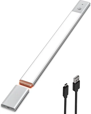 EZVALO Iluminación Bajo Armario, Batería Recargable 2200Mah Desmontable, 76 LED D Foto 1 de 4