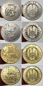 Djibouti 1977 100/50/20/10 francos de prueba (4 monedas) - Imagen 1 de 1