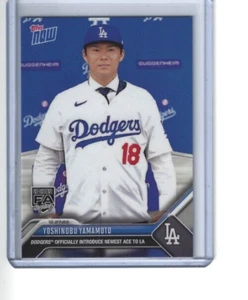 Topps Now #OS-25 Yoshinobu Yamamoto "Dodgers Officially Introduce Newest Ace" - Bild 1 von 2