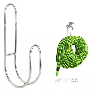 Garden Hose Holder Wall Mount Heavy Duty Stainless Steel Hose Hanger for Outs... - Picture 1 of 7