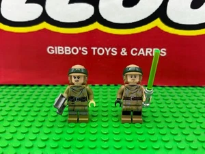 LEGO LUKE & LEIA SKYWALKER ENDOR minifigures STAR WARS set 75353 sw1266 sw1264 - Picture 1 of 2