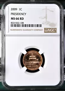 2009-P LINCOLN PRESIDENCY CENT NGC MS66RD UNC DETAILED COIN #AP - Picture 1 of 2