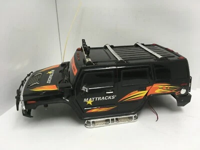 H2 HUMMER Crawler Body 18" Inch - Mattracks RADIO SHACK RC 1:8 SCX10 Hard Body - Image 1 of 4