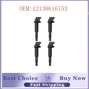 4-Ignition Coils 12138616153 (4 Pack) fits BMW 6 Series F13 M6 650i NEW - Picture 1 of 6